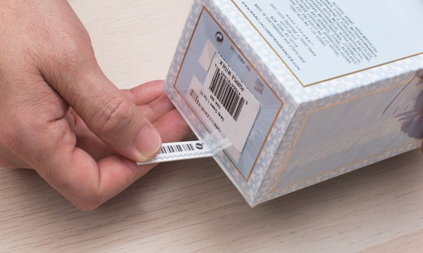 Étiquette antivol insérable