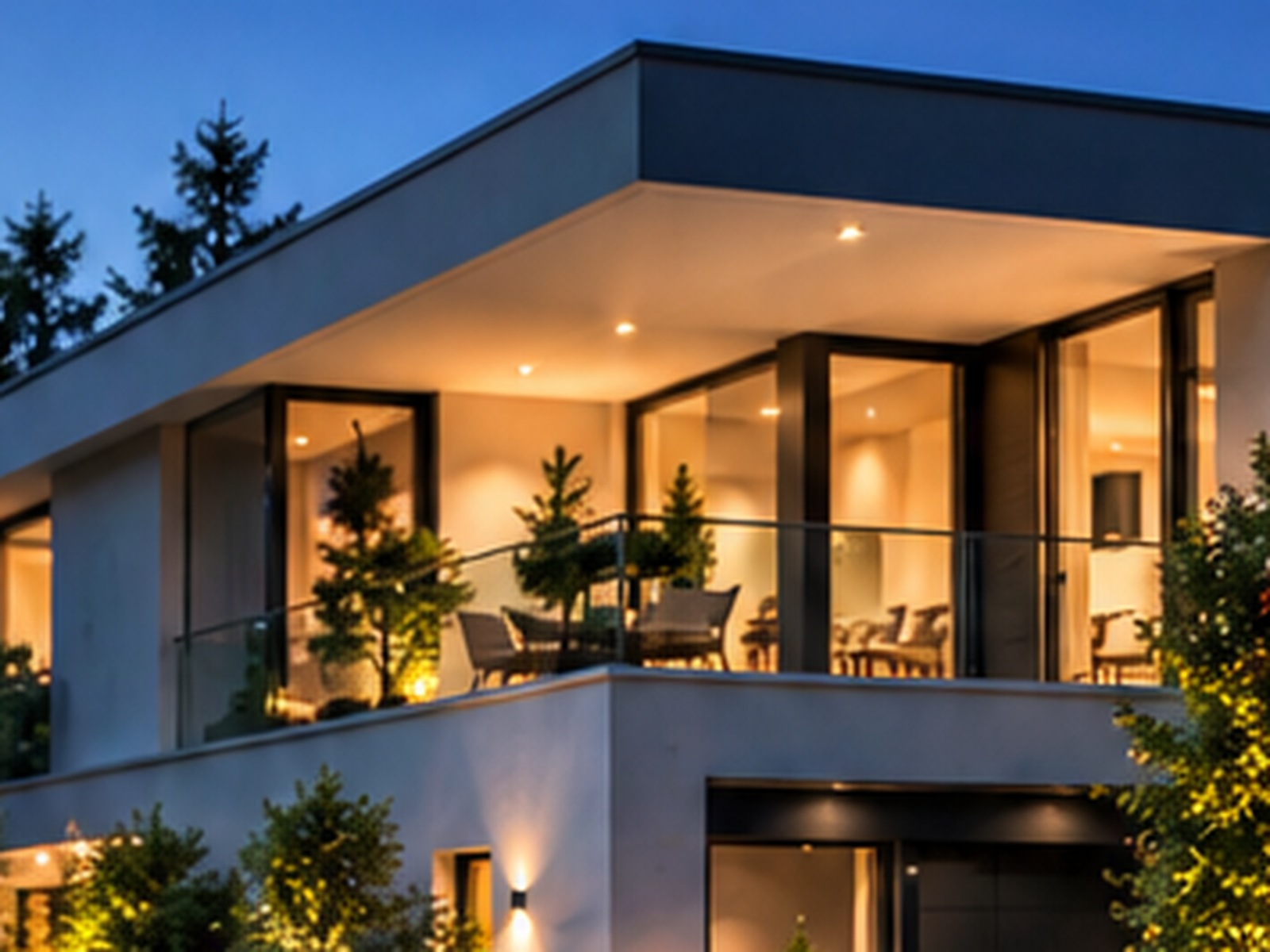 Maison contemporaine équipée en sécurité