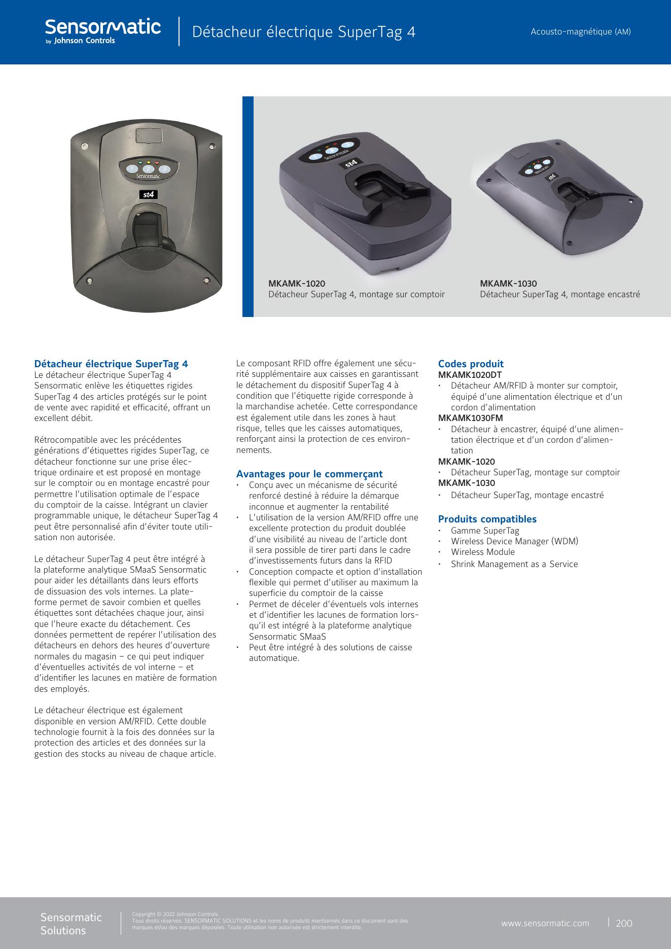 Détacheur Sensormatic SuperTag 4 pour poste de caisse
