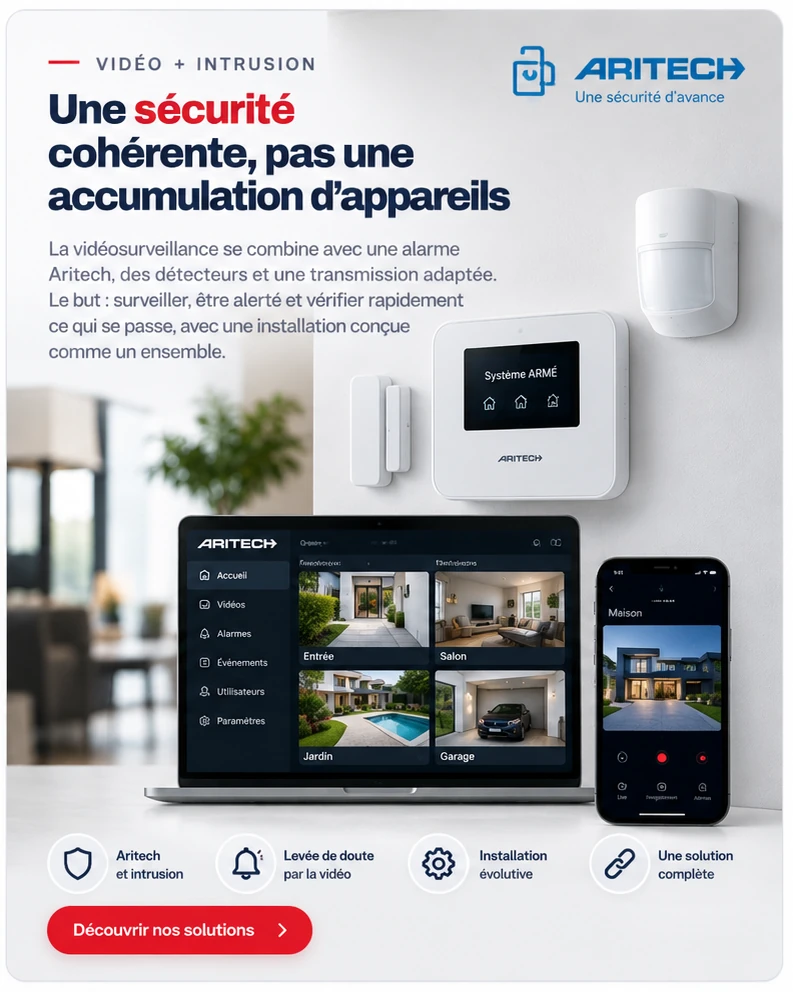 Clavier tactile Aritech Advisor Advanced pour alarme maison